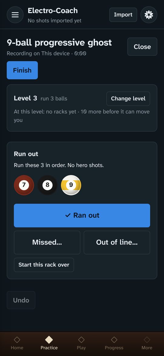 Progressive ghost tally